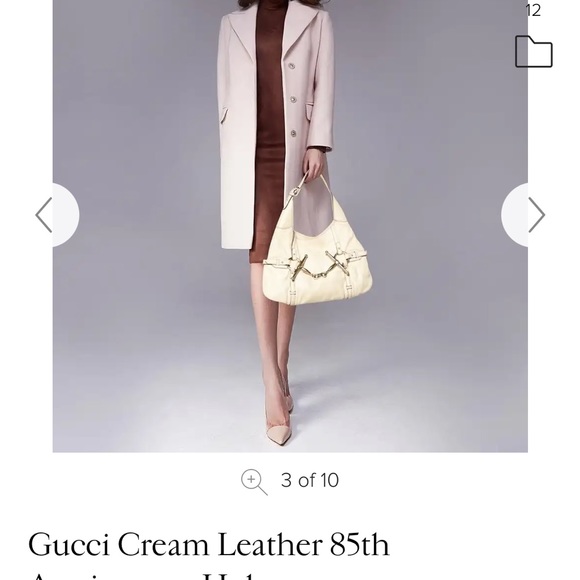 HOST PICK⭐️ Gucci Cream Leather 85th Anniversary Hobo🤍Limited🤍Authentic - Picture 7 of 16